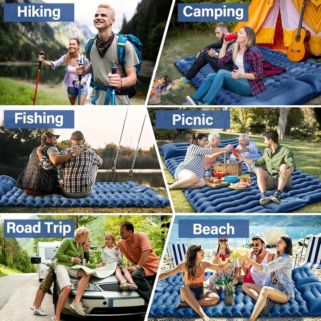 Summit Gear 2 Person Self-Inflating Sleeping Mat & Pillow