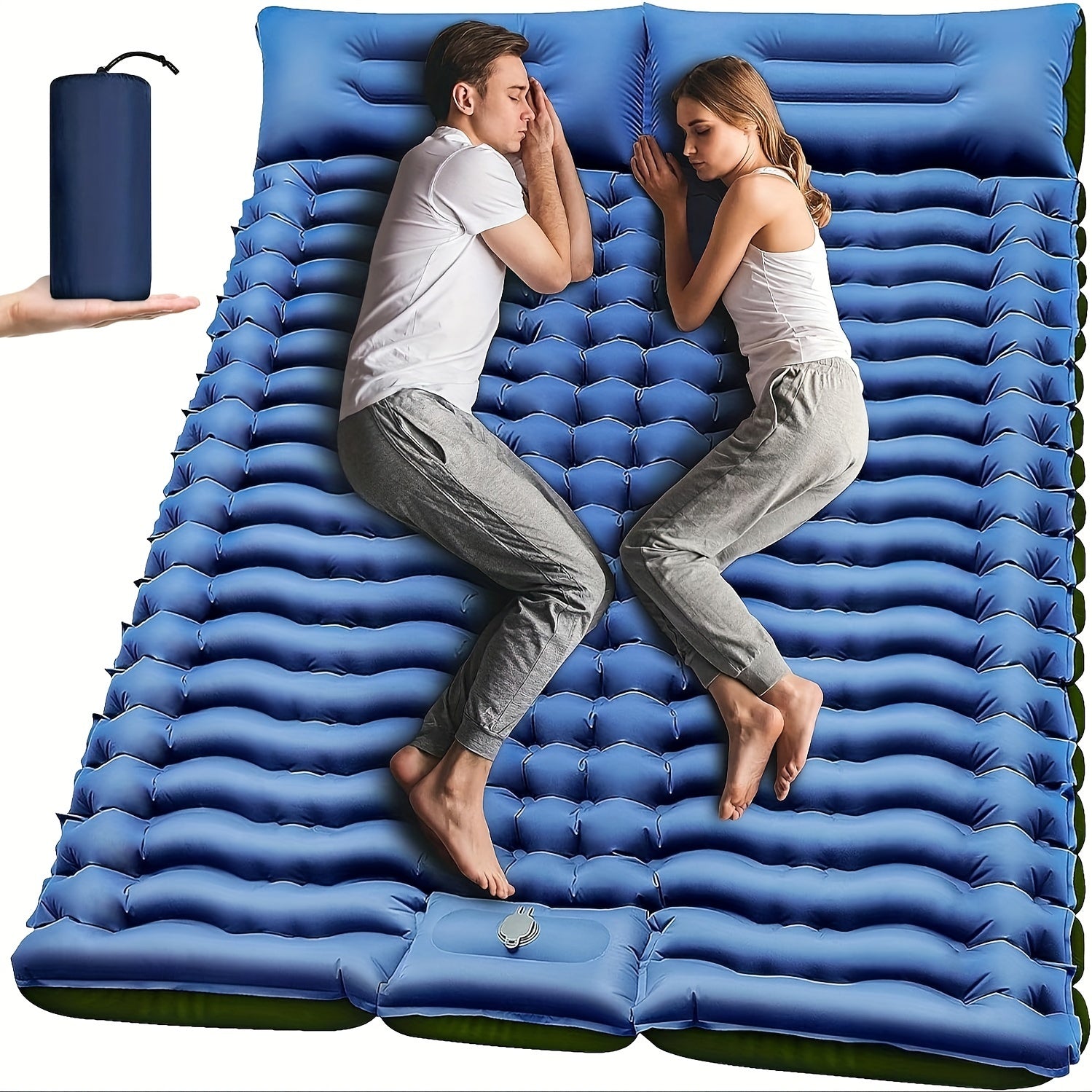 Summit Gear 2 Person Self-Inflating Sleeping Mat & Pillow