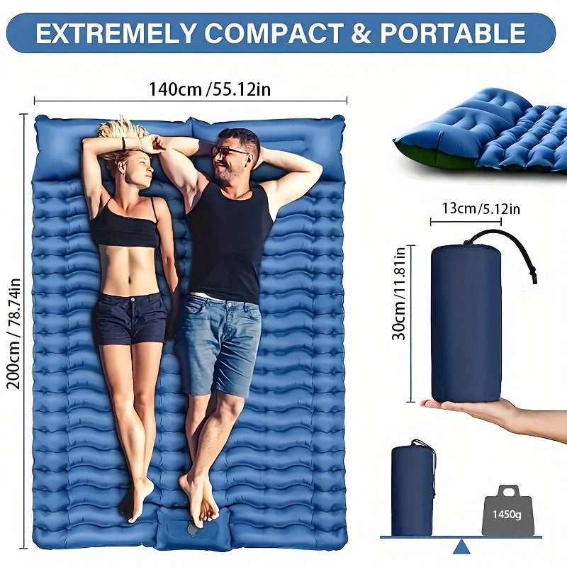 Summit Gear 2 Person Self-Inflating Sleeping Mat & Pillow