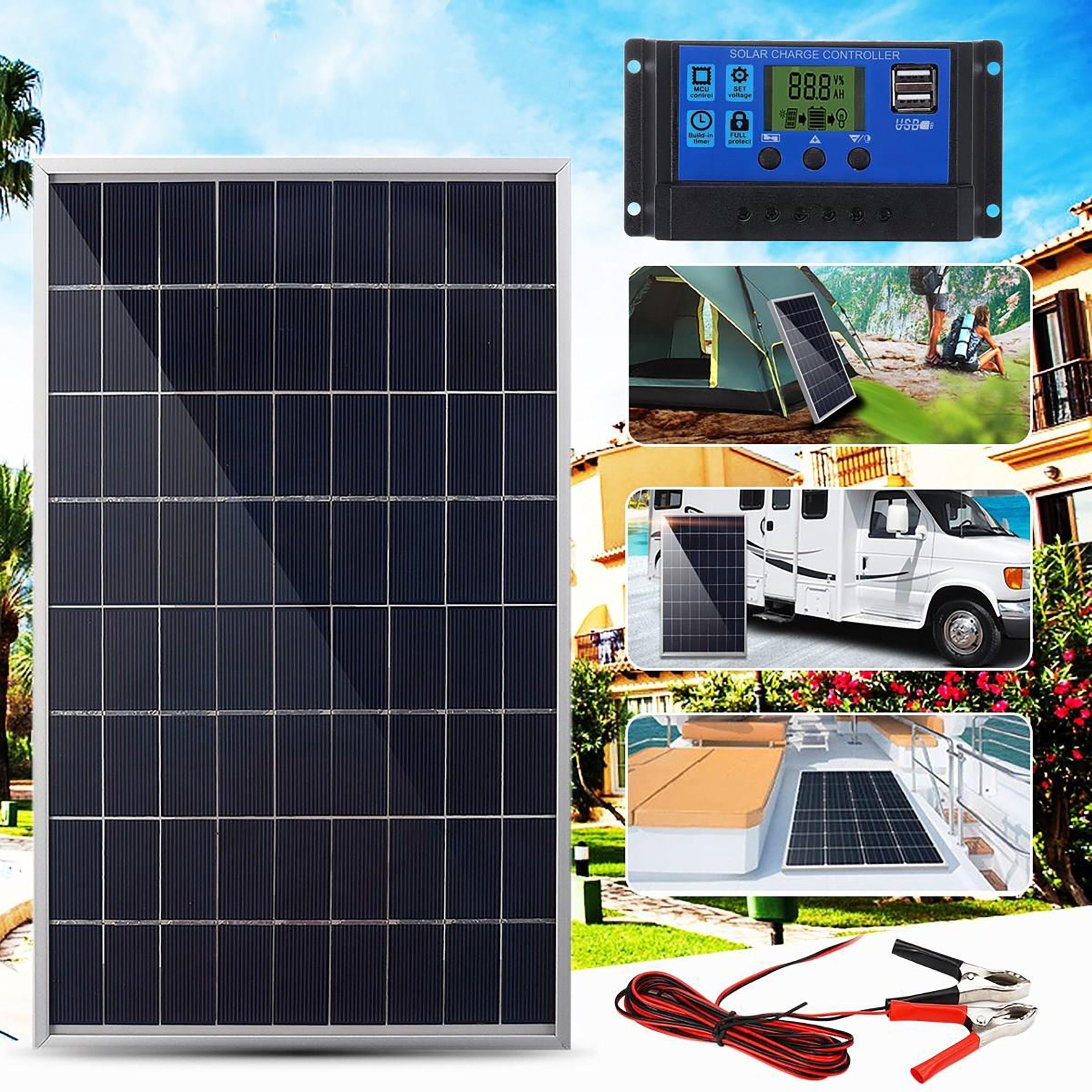 Summit Gear Camping Solar Panel Kit